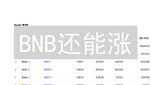 BNB还能涨？币安币未来走势深度解析！（2024必看）