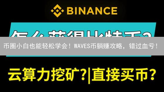 币圈小白也能轻松学会！WAVES币躺赚攻略，错过血亏！
